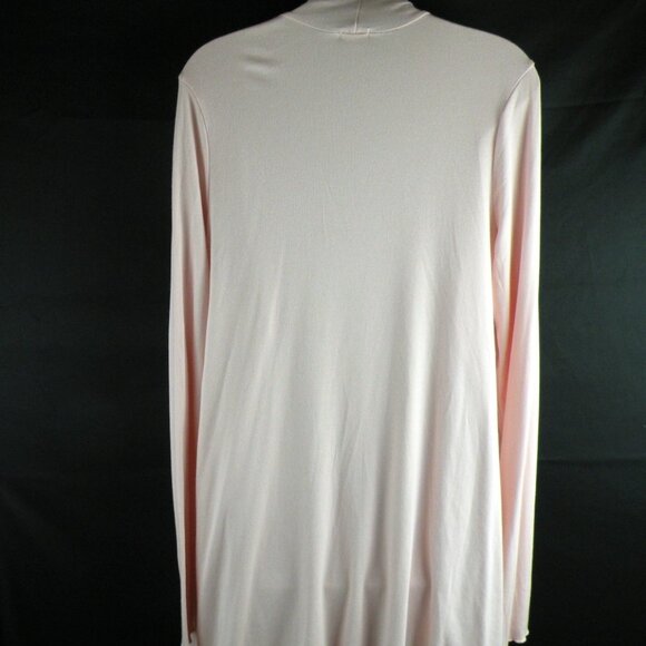 PJ Harlow Amelia Ribbed Open Front Pink Cardigan Sweater M - Picture 4 of 5